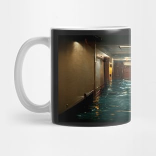 Hotel Hallway Flooded With Water /  Art Styles Different Mug